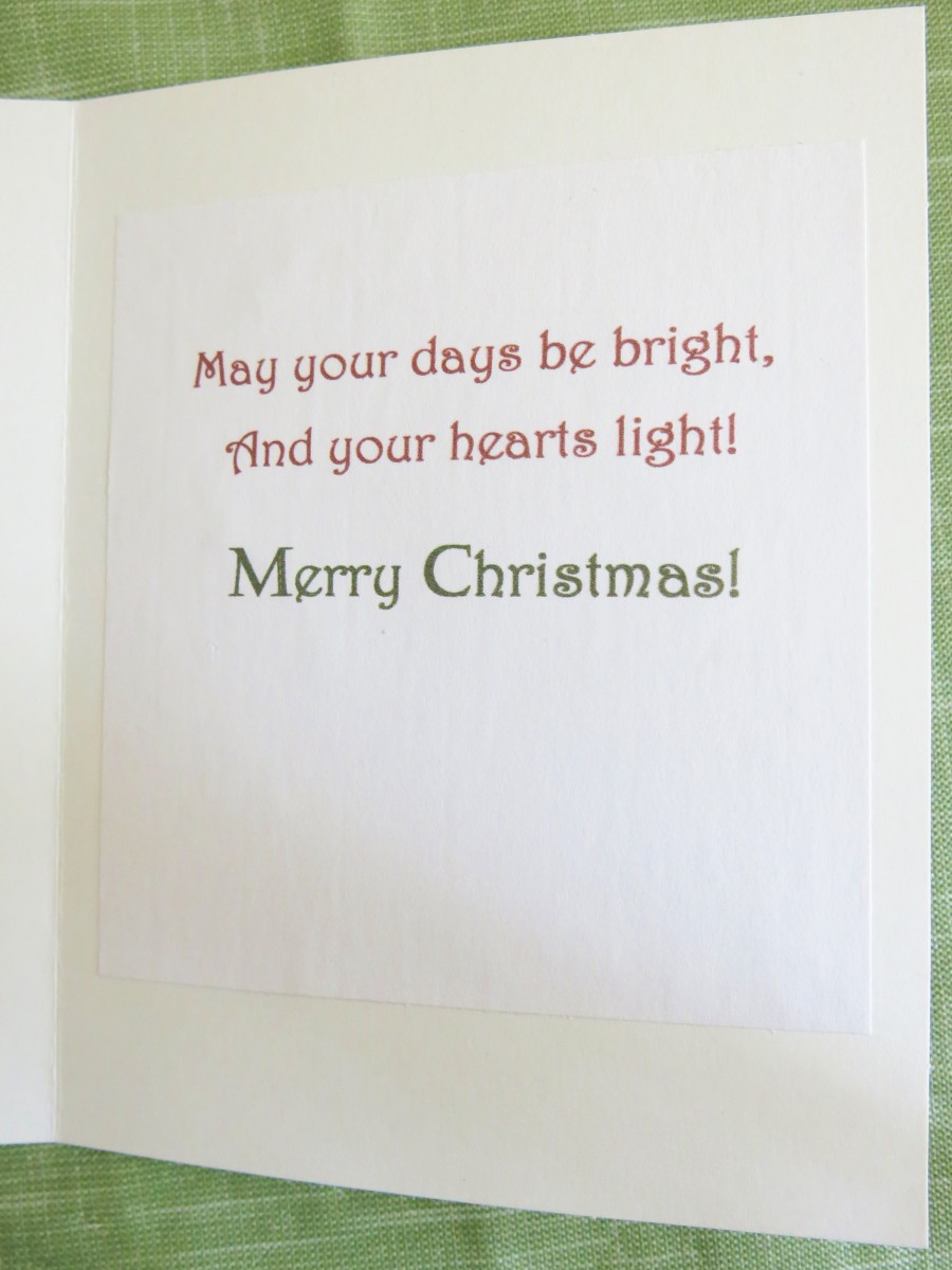 It's easy to add a simple and cheerful greeting to your Christmas card1