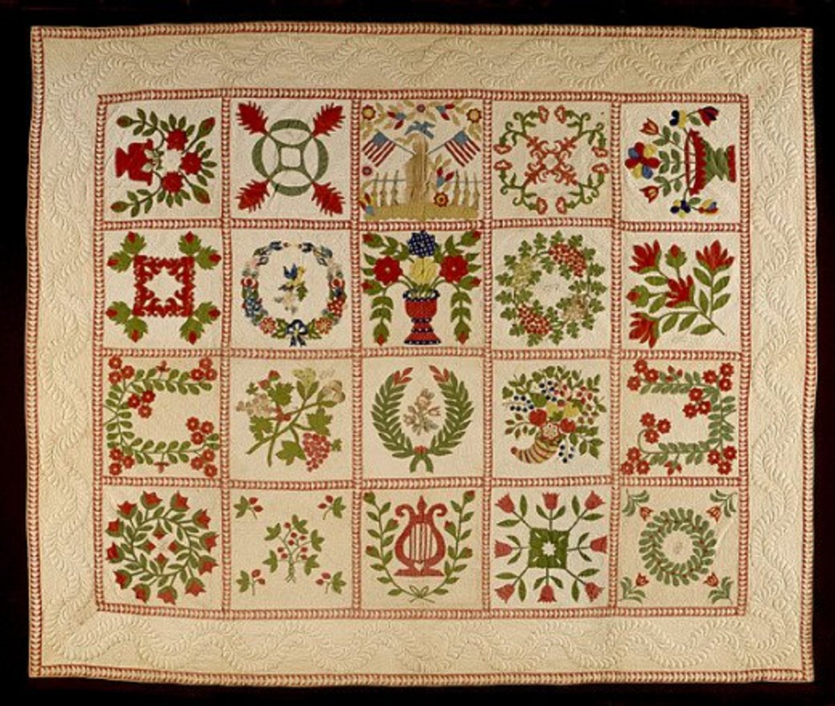 Baltimore Album quilts were commonly made for special occasions.