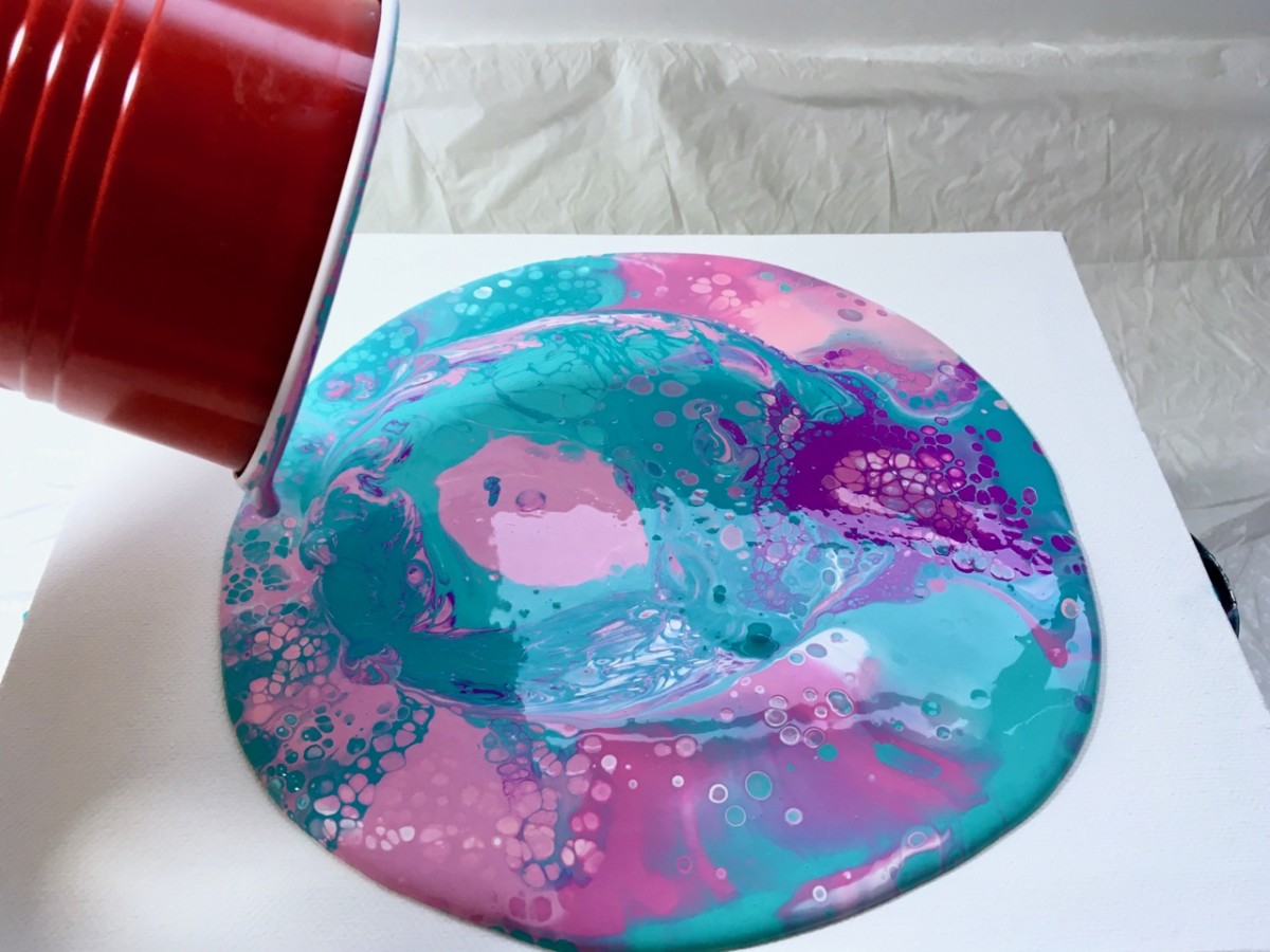 Flip Cup Painting: An Easy 7-Step Acrylic Pouring Tutorial - FeltMagnet