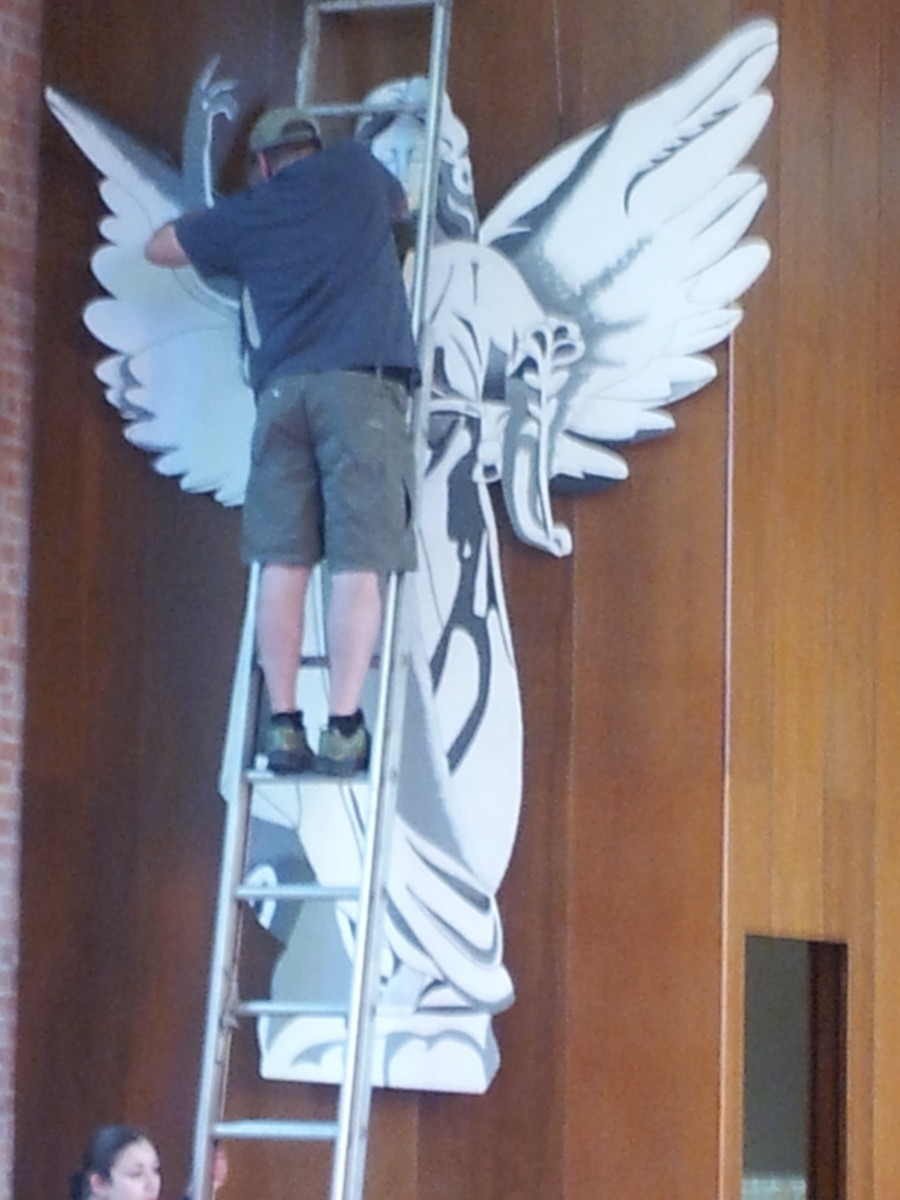 Hanging the angels