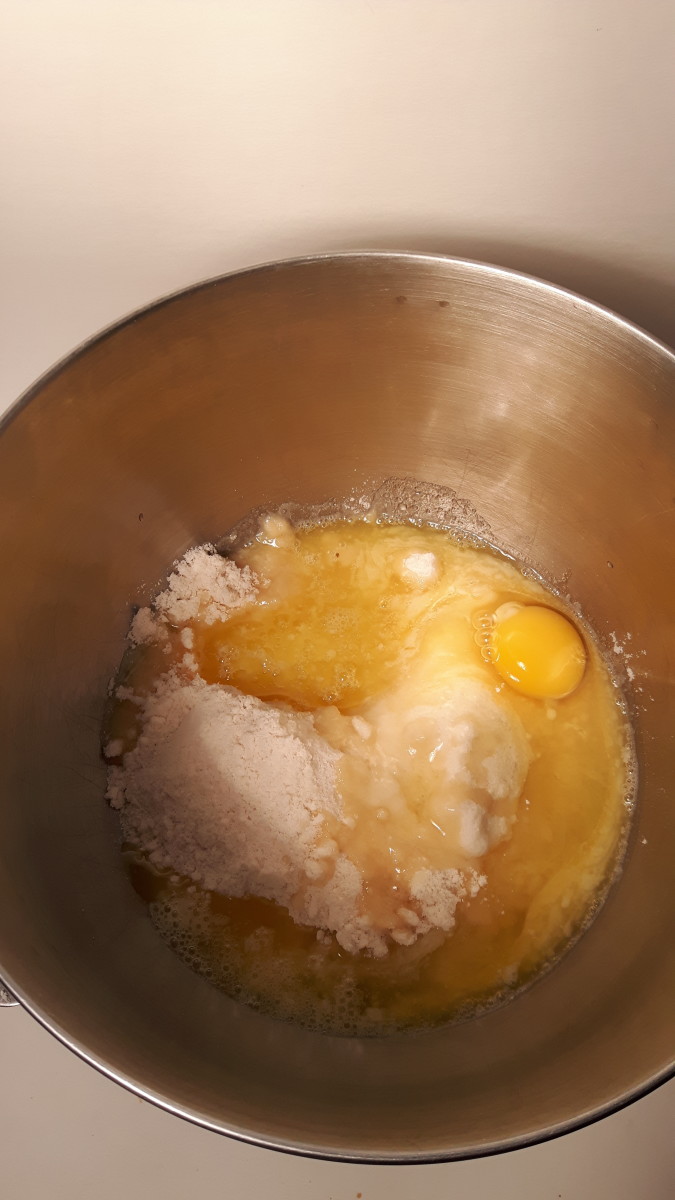 Crack the egg into the bowl. 