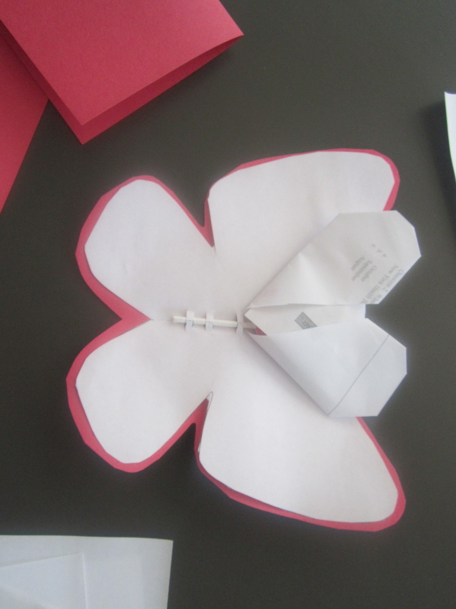 Butterfly valentine card