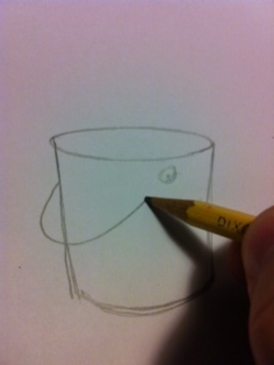 How to draw bucket mug and brinjal for Elementary and Intermediate exam  बकेट मग आणि वांगे कसे काढावे - YouTube