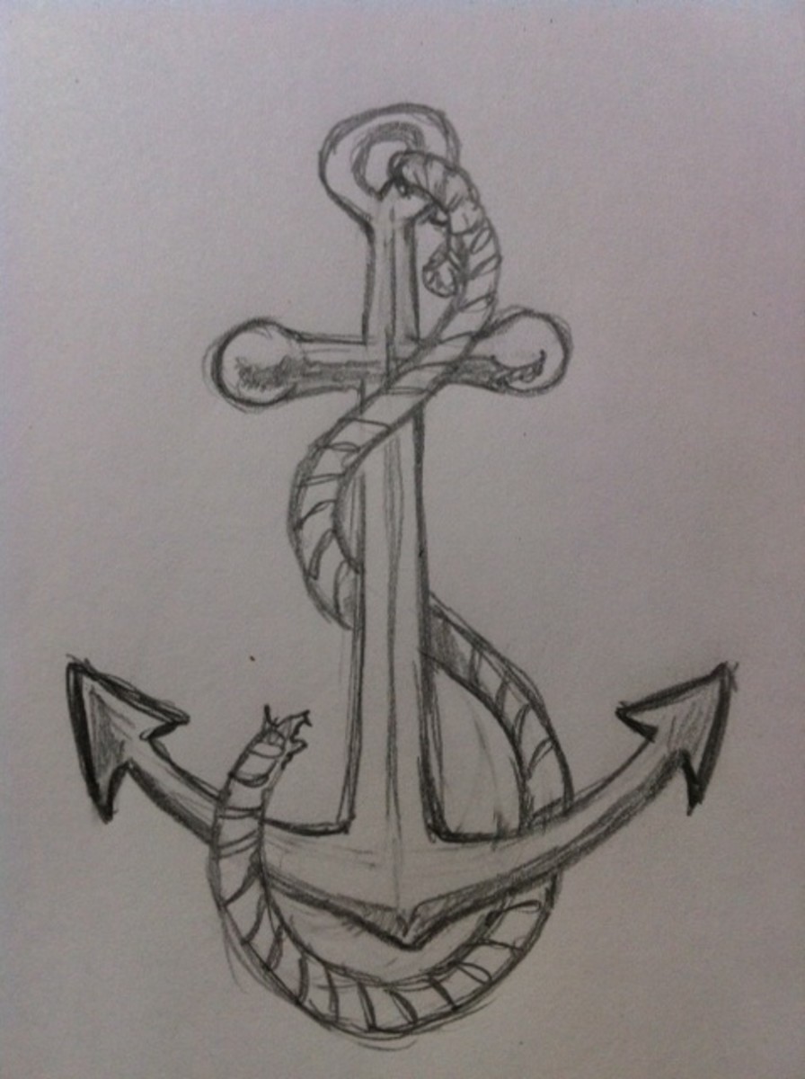 Learn how to draw an anchor with this simple, step-by-step tutorial!