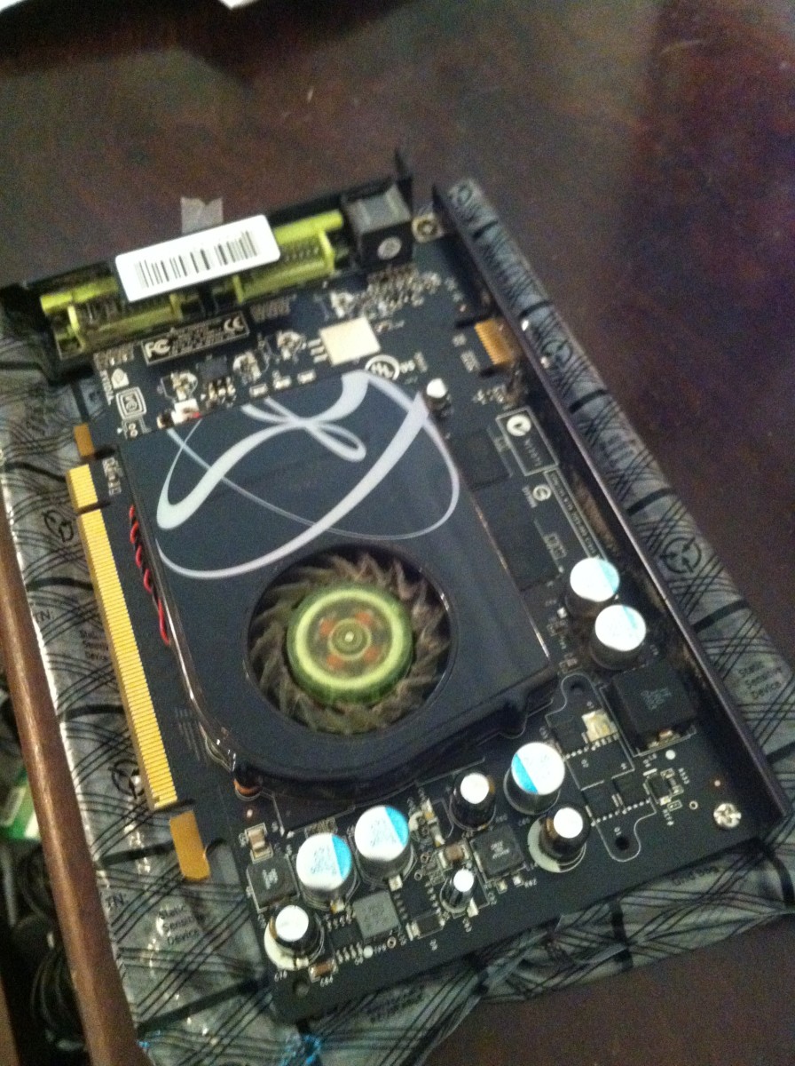 An old graphics card doesn't gel well with more modern components.