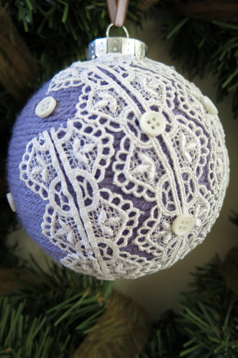 Wrapped Yarn Ornament