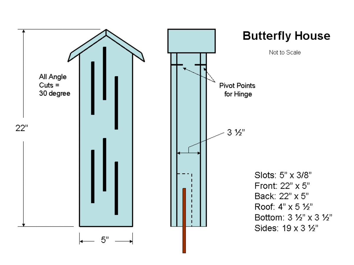 DIY Butterfly House Plans