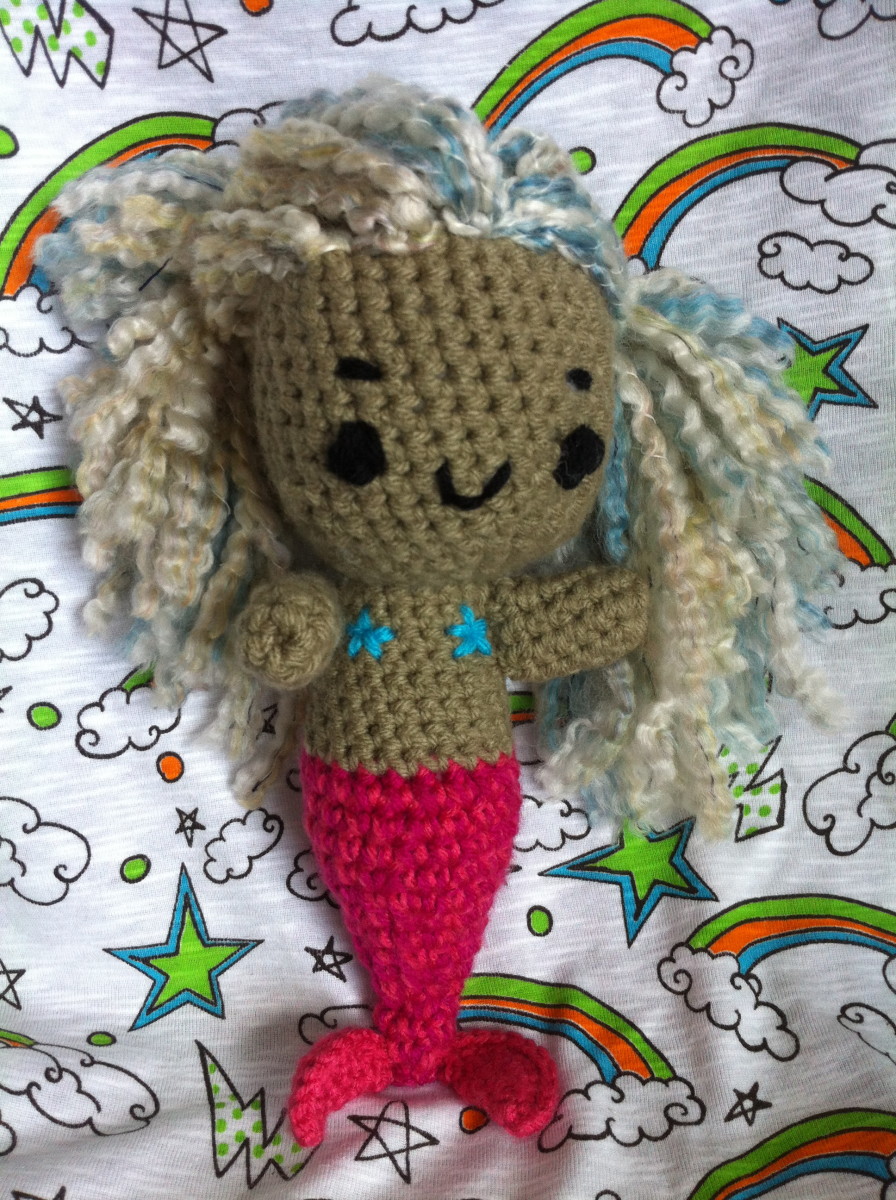 Crocheted Mermaid Doll