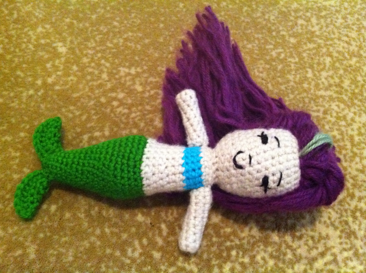 Crocheted Little Mermaid
