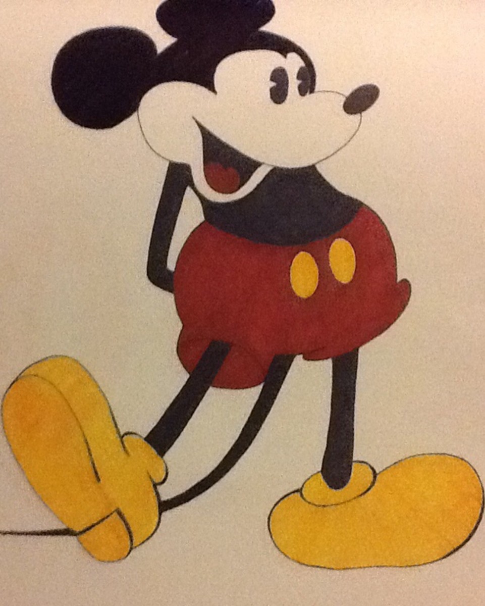 Mickey Mouse design I drew for a t-shirt.