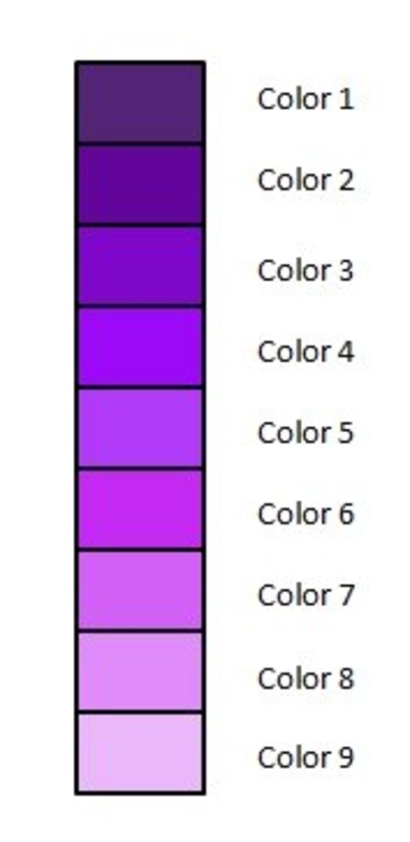 Example 1:  Color Spectrum for Painting Beads