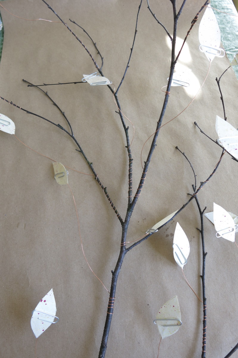 How To Make A Decorative Branch With Paper Flower Blossoms Feltmagnet