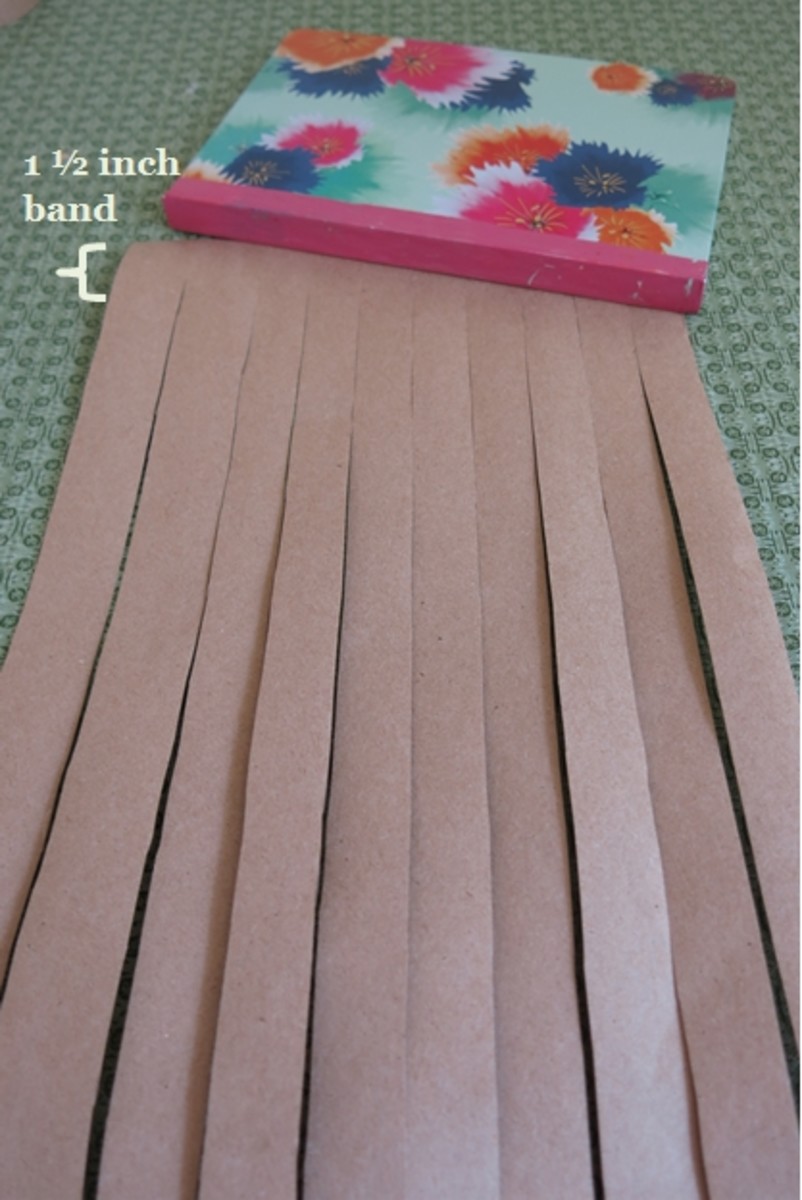 How to Make a Woven Paper Journal or Sketchbook Cover