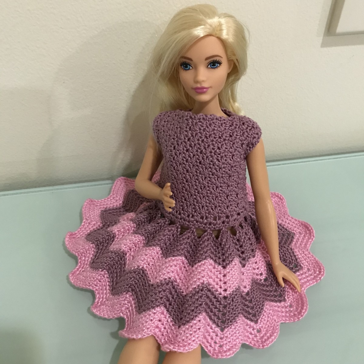 Curvy Barbie Chevron Dress