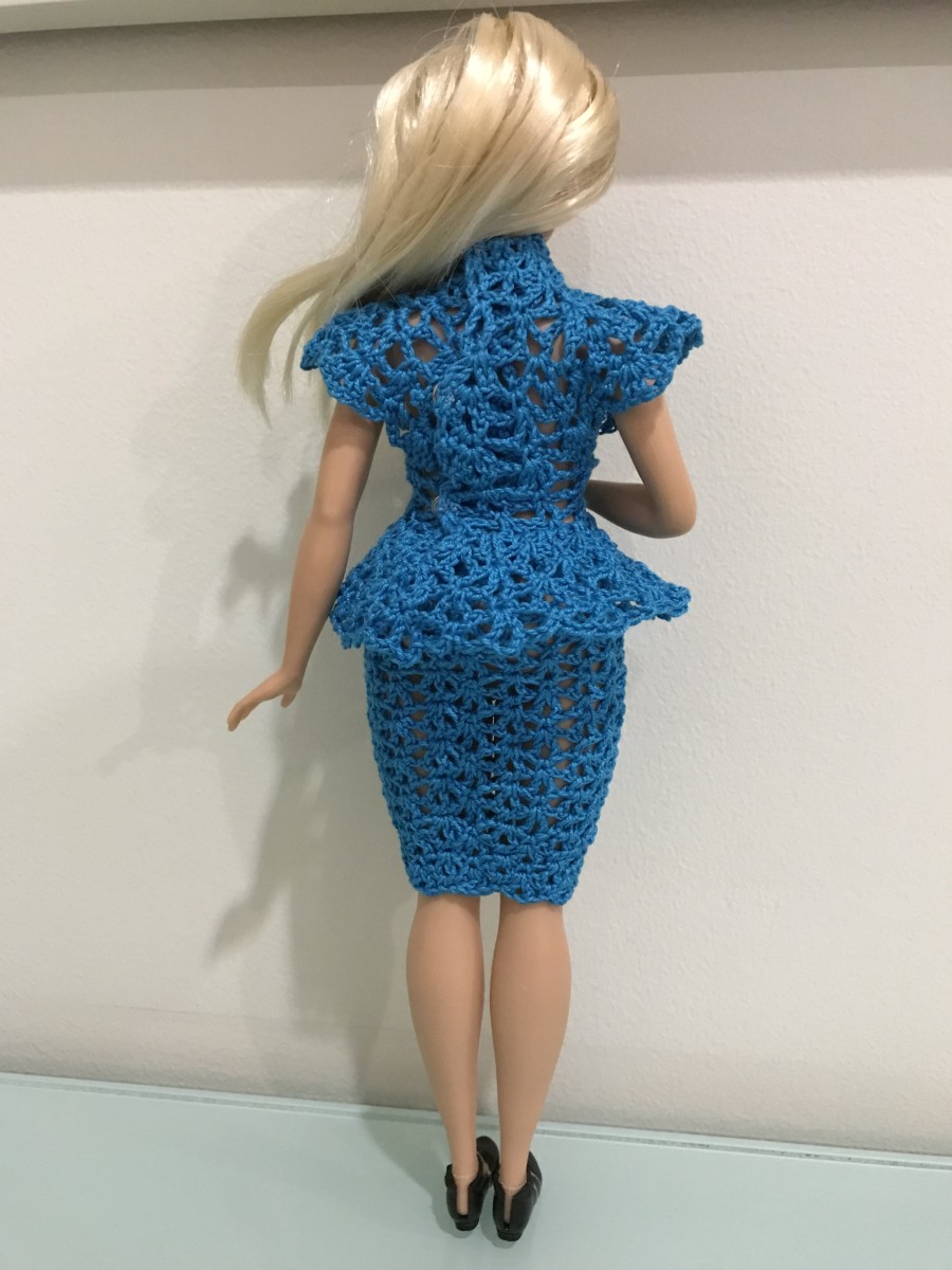 Curvy Barbie Peplum Top and Skirt