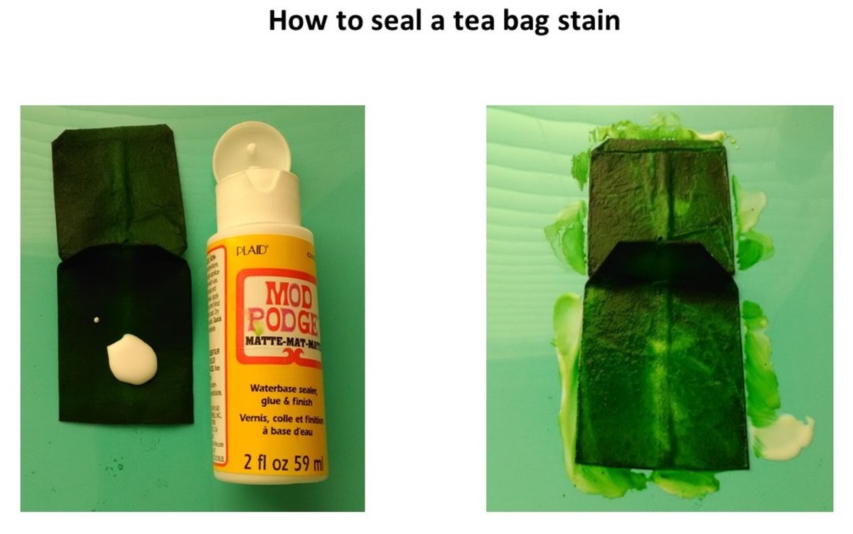 Seal the tea bag in Mod Podge first.