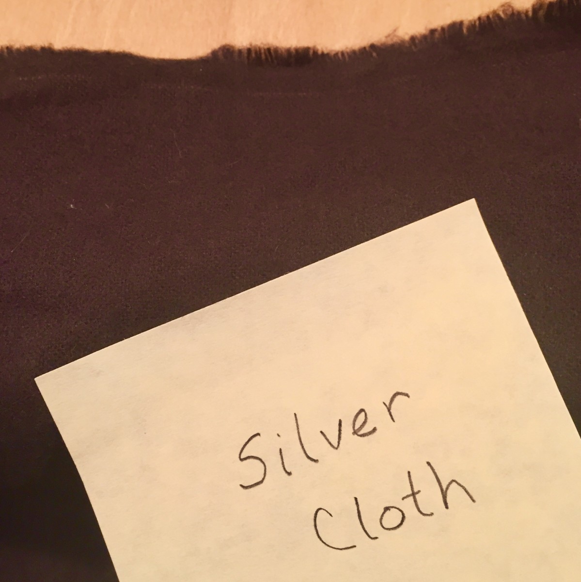 Do not ever wash, dry clean, iron, or put silver cloth in the dryer.