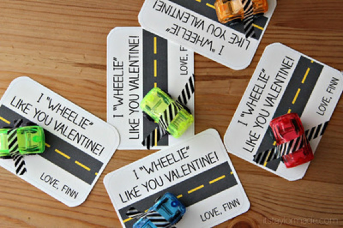 "Wheelie" Cute Valentine's Day Cards