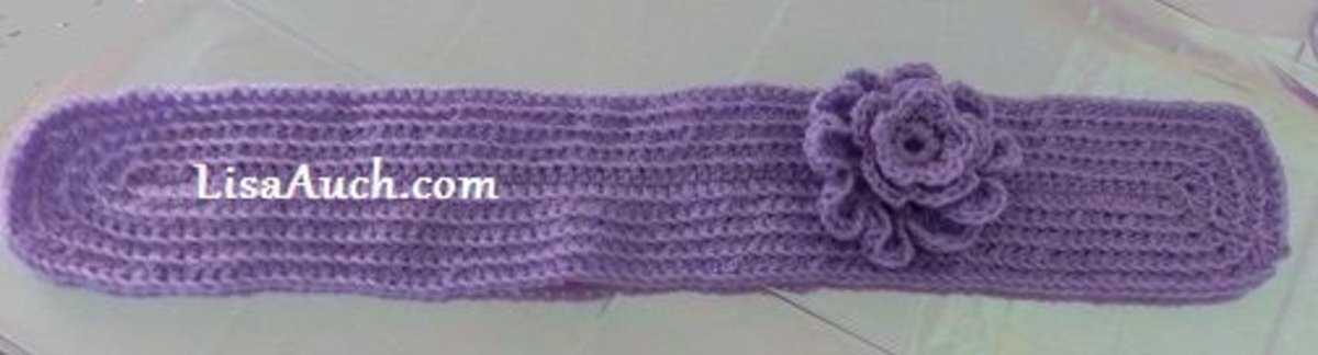 An easy crochet earwarmer 