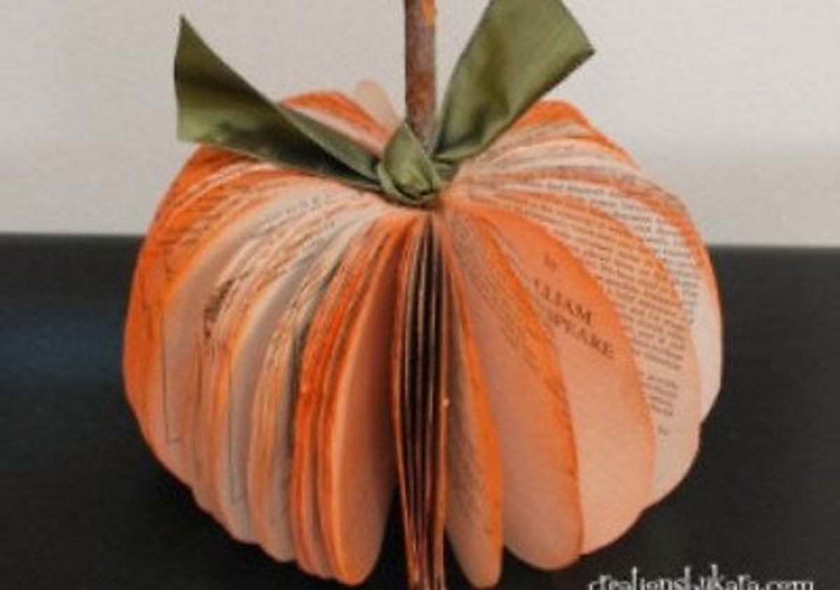 Old Book Pumpkin