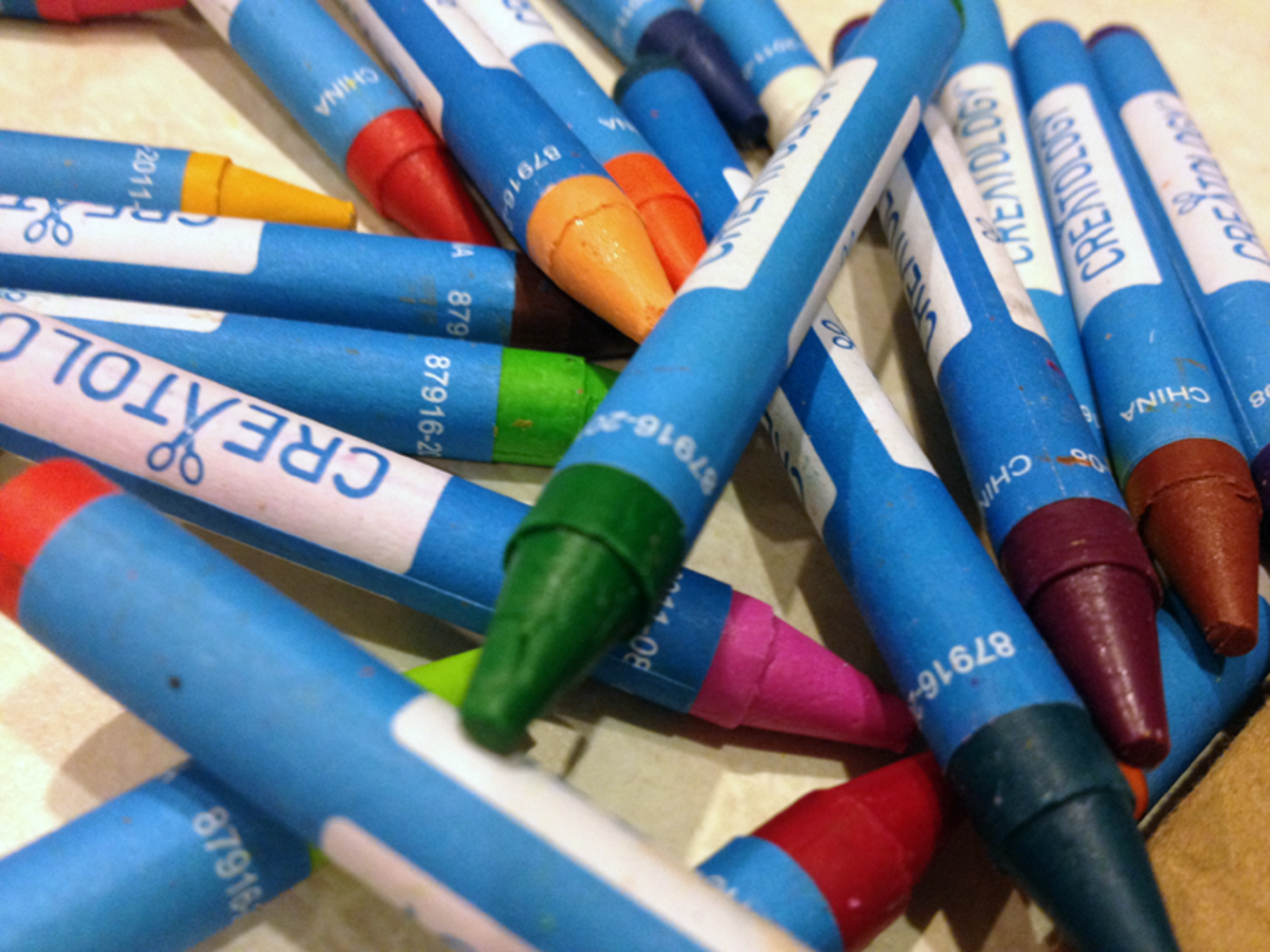 How to Make Stained “Glass” With Crayons and Wax Paper