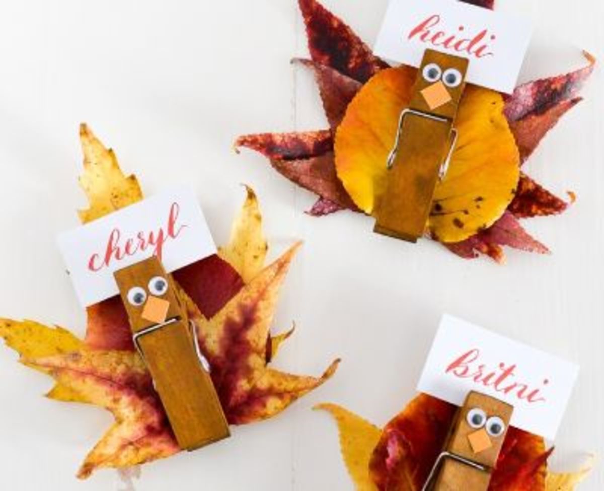 Turkey place card holders