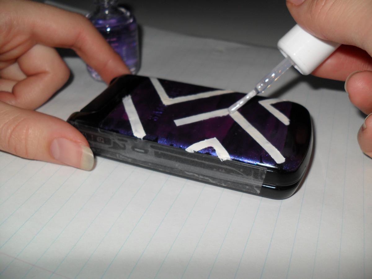Add a top coat to your cell phone paint job
