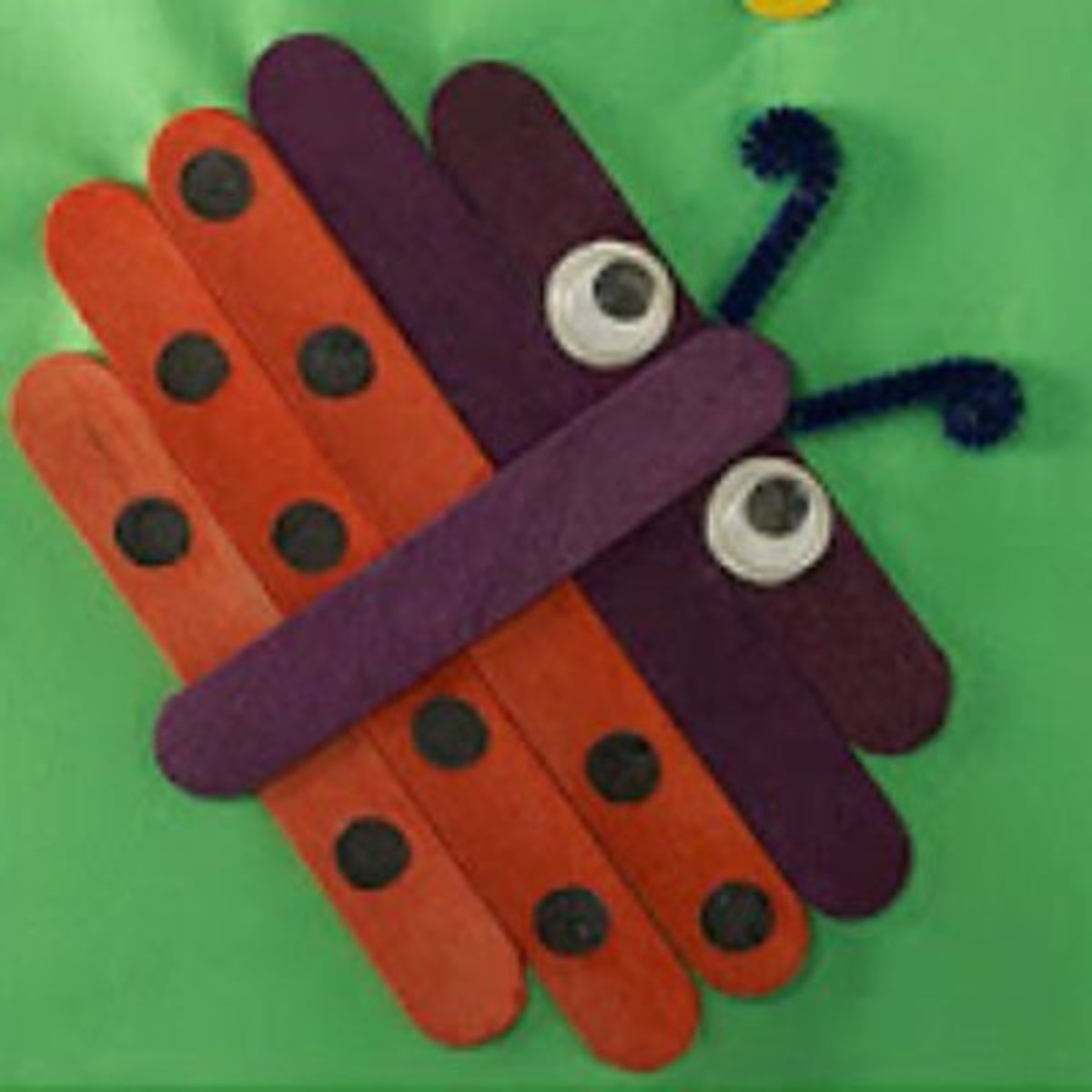 Craft stick ladybug