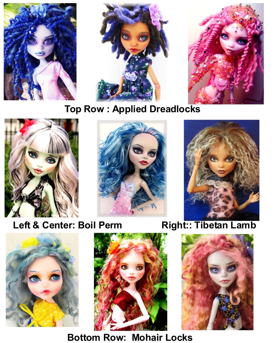 FRCOLOR 10 Pcs Diy Dolls Hair Tool Doll Wig for Crafts Diy Doll Hair Doll  Hair Row Diy Craft Doll Hair Doll Hair for Mohair Doll Hair Doll Wig Hair