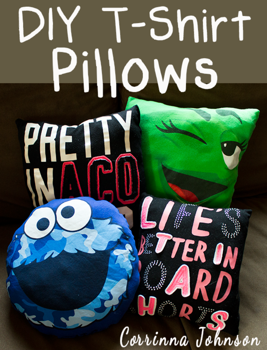 How to Upcycle Old T-Shirts Into Decorative Pillows