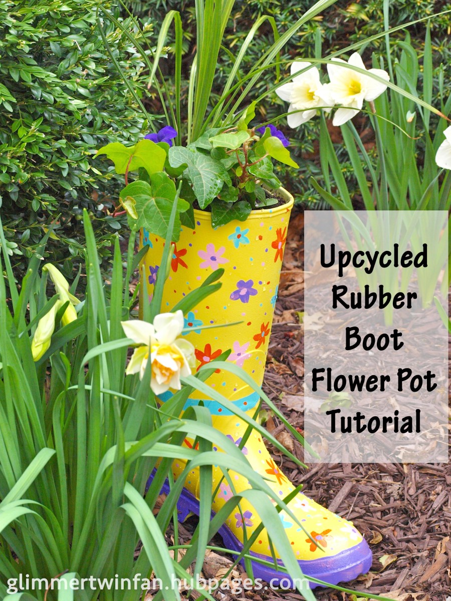 Learn how to recycle an old rubber mud boot into a flower pot that will add beauty and whimsy to your garden.