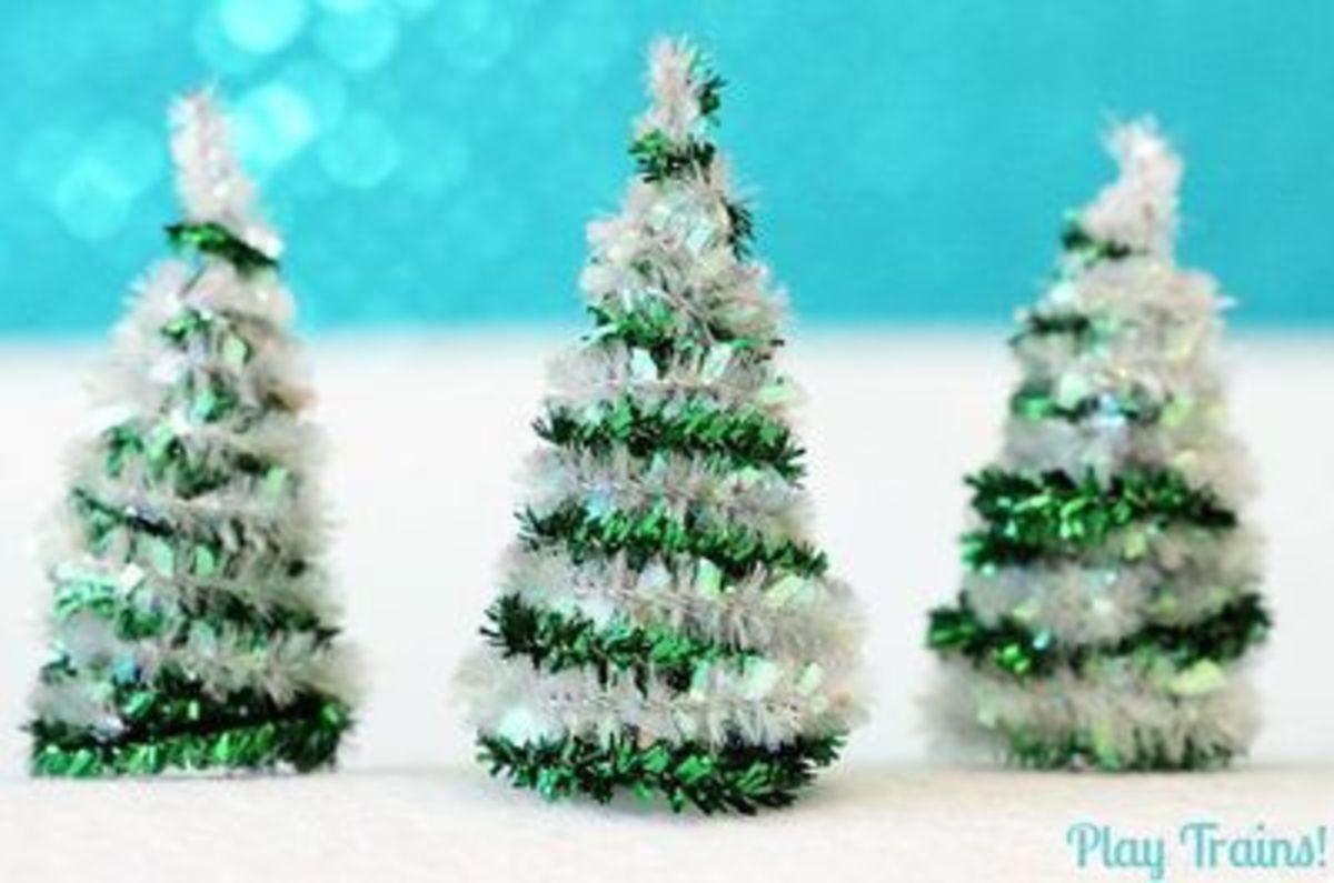 Pipe cleaner trees