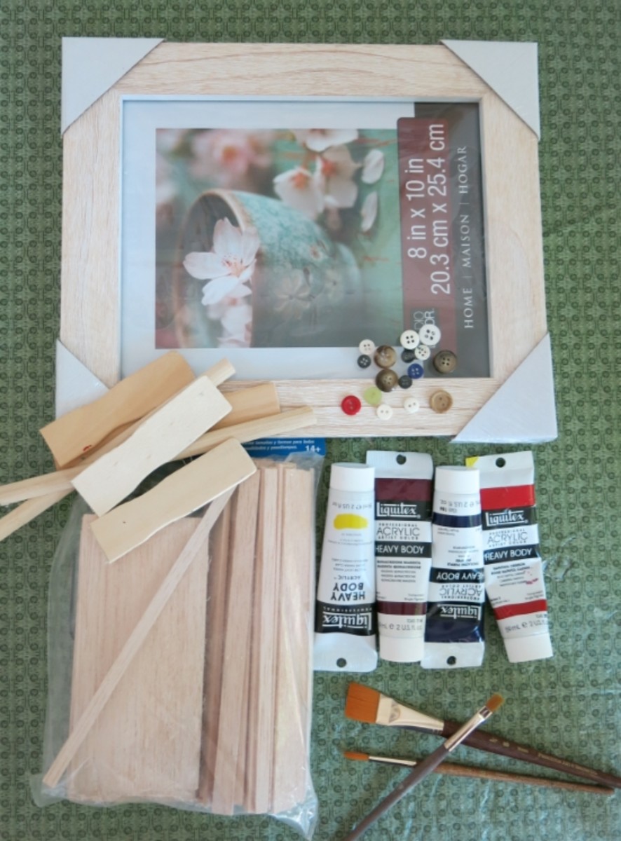Materials for Making a Beach Themed Welcome Sign