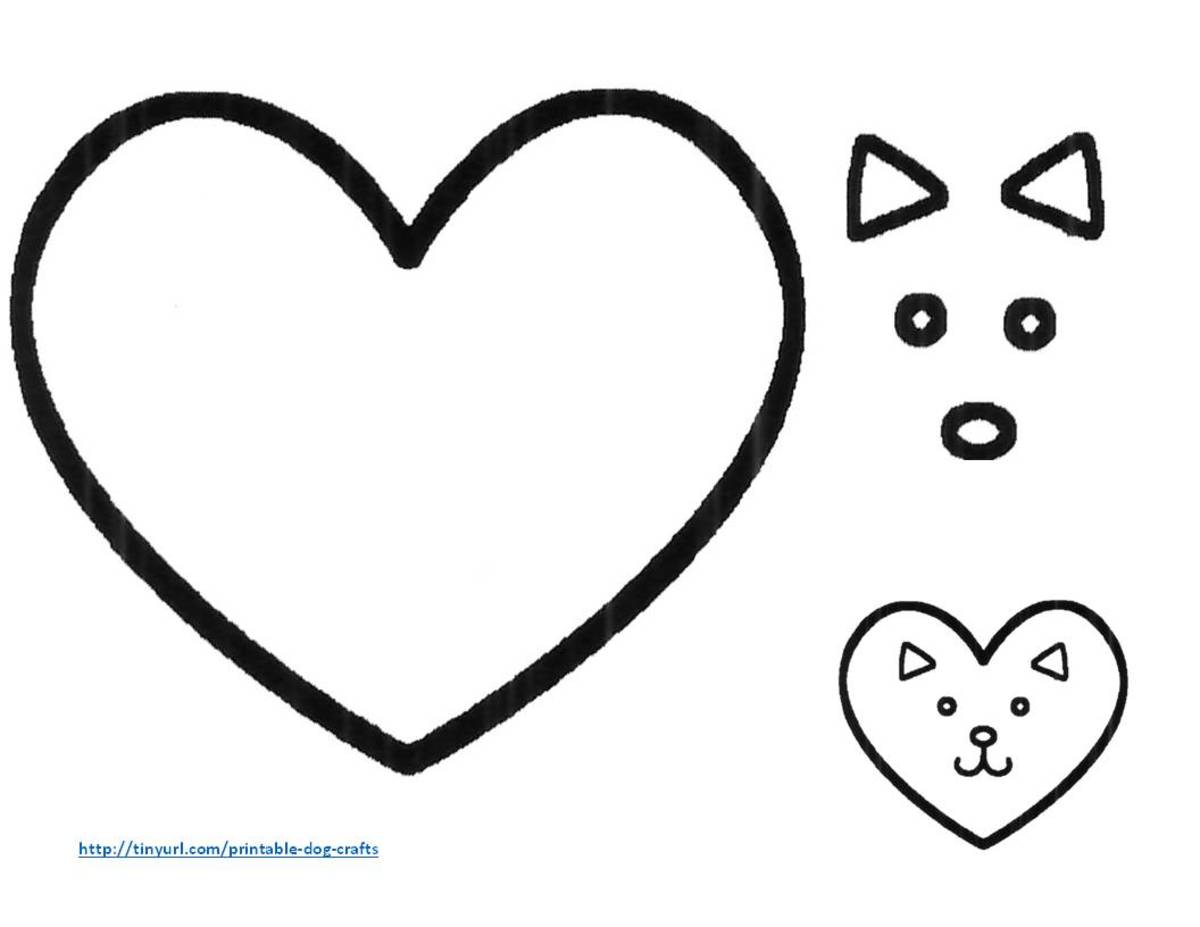 Printable Dog Patterns With Simple Shapes for Kids' Crafts - FeltMagnet