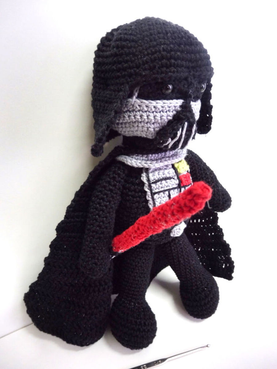 Darth Vader Amigurumi Doll Free Crochet Pattern FeltMagnet