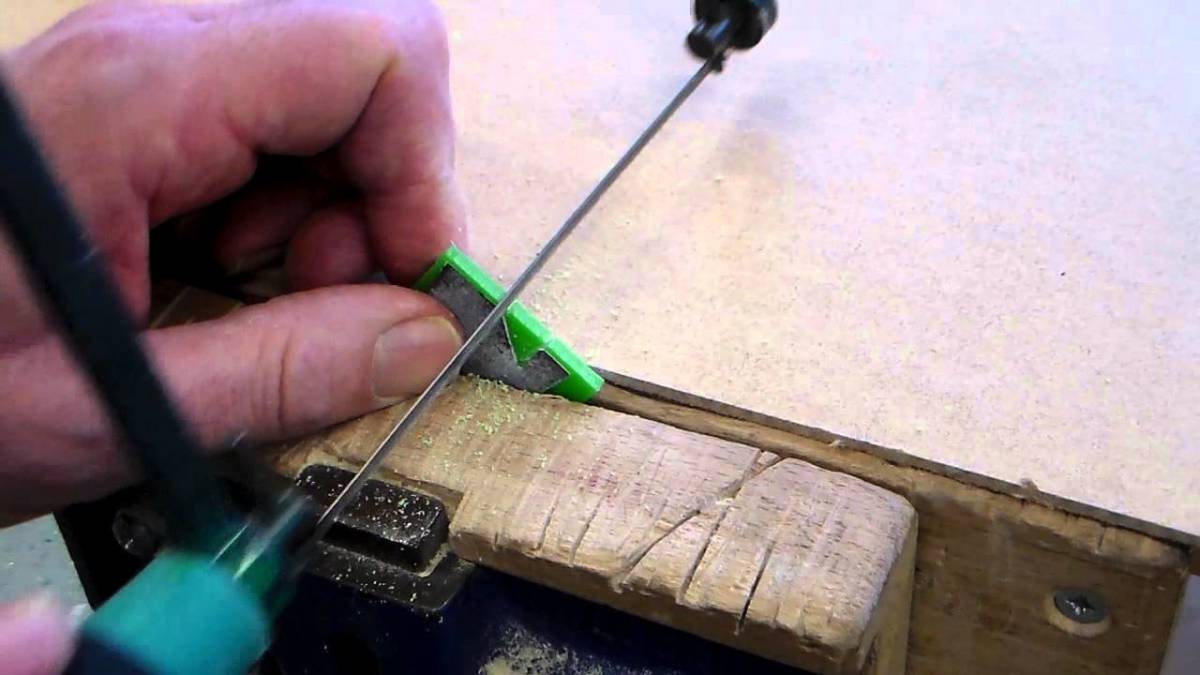 Cutting An Acrylic Letter With A Coping Saw