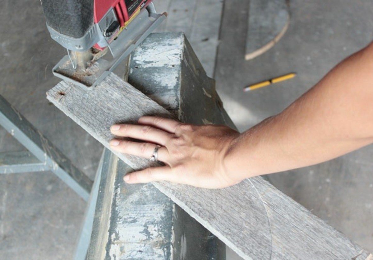 Image 4 - It’s handy to use a set of sawhorses while jigsawing, but any ledge will work