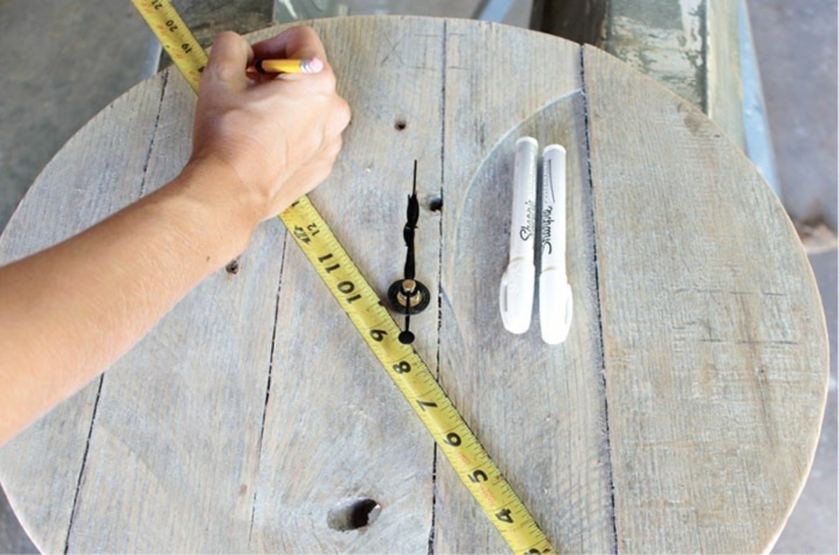 Image 7 - Use a tape measure or a straightedge to line up the opposing numbers; i.e., 2 and 8, 5 and 11, etc