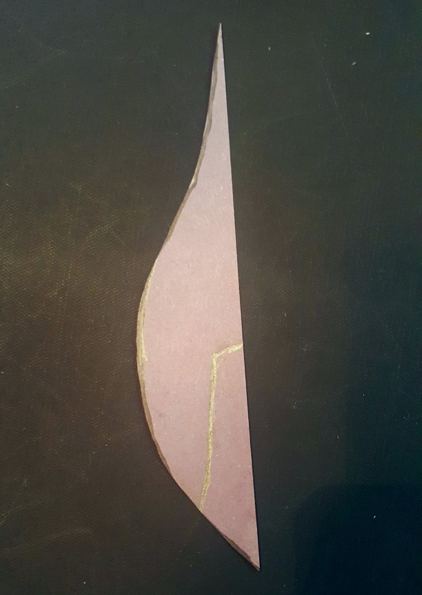 First feather cut out