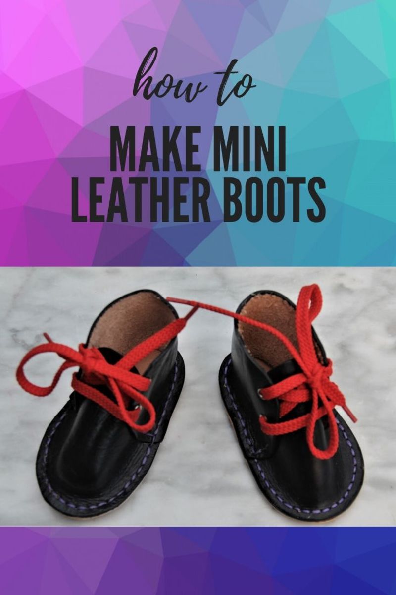 Mini leather boots.