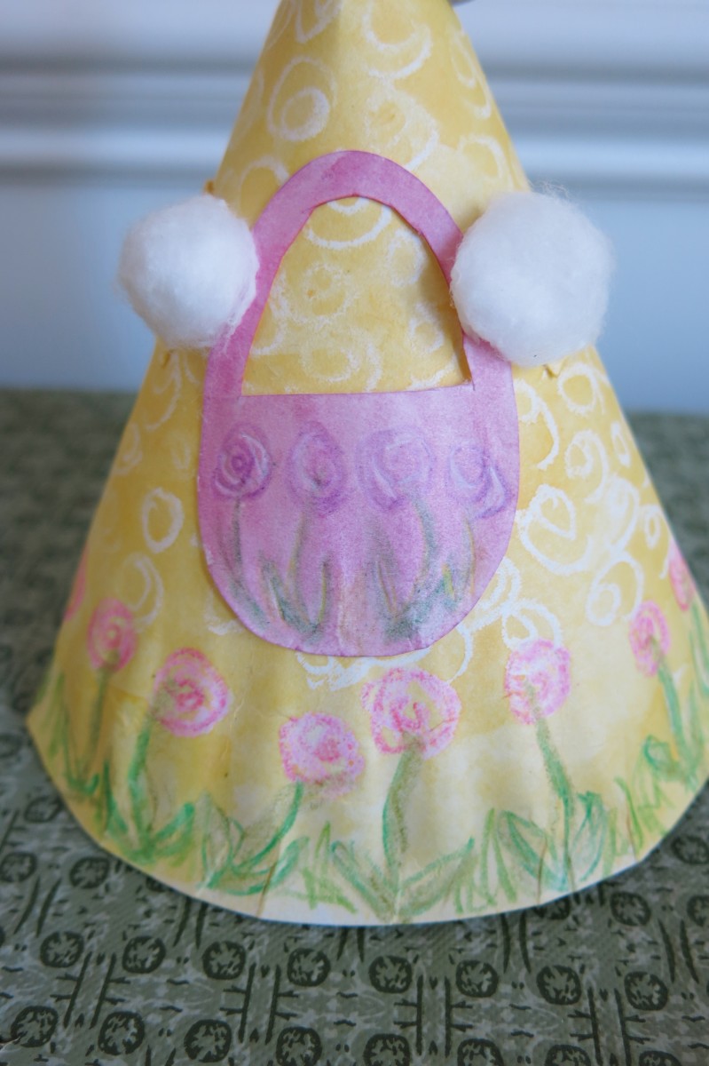 How to assemble your paper plate Easter bunny.