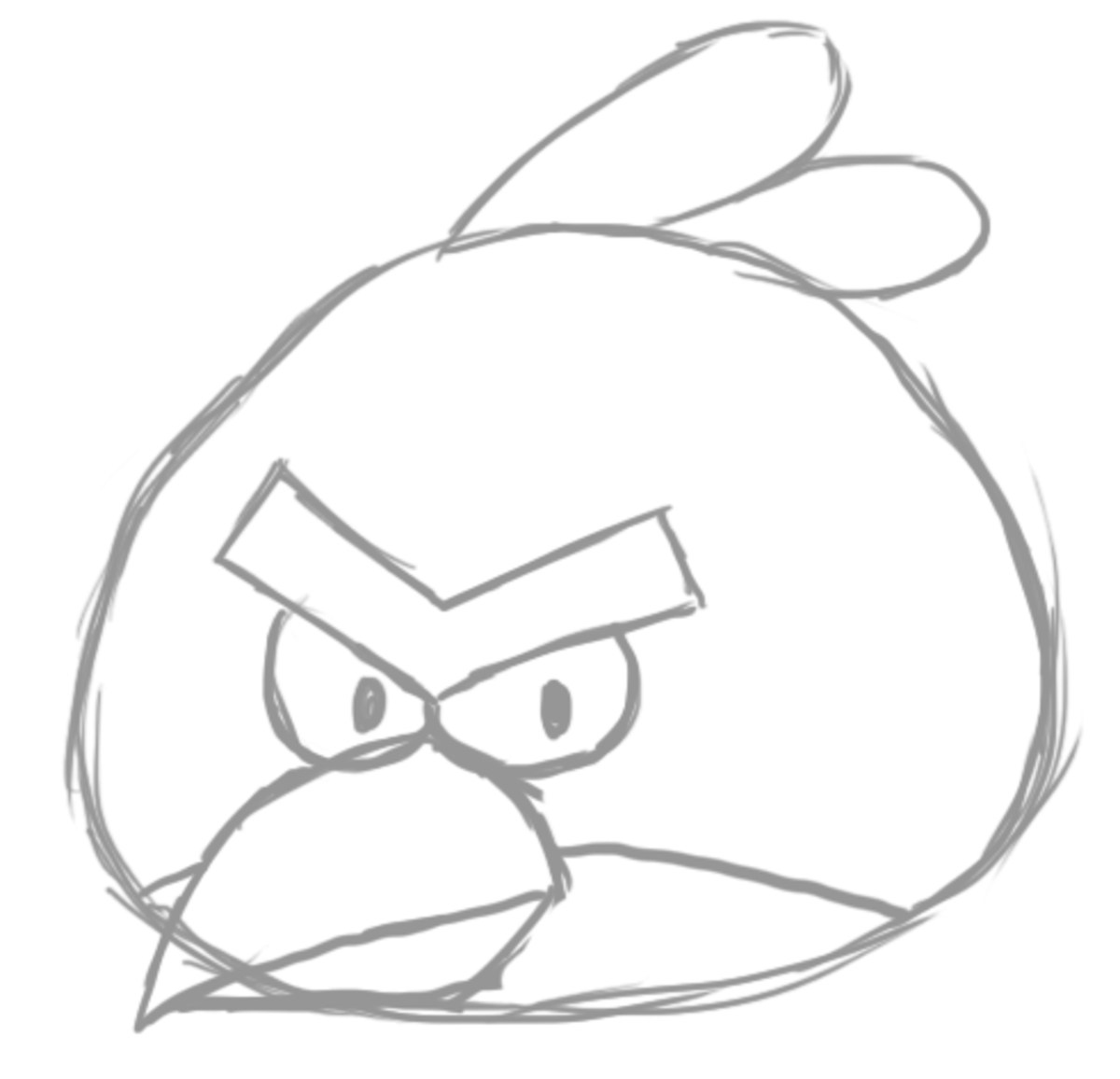 How to Draw Angry Birds (Blue)-saigonsouth.com.vn