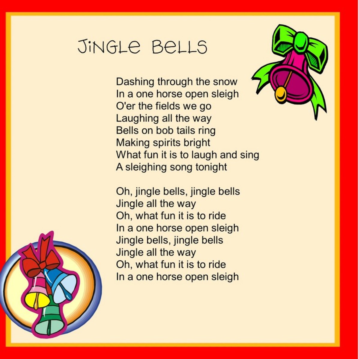 Christmas Carols For Children Holidappy