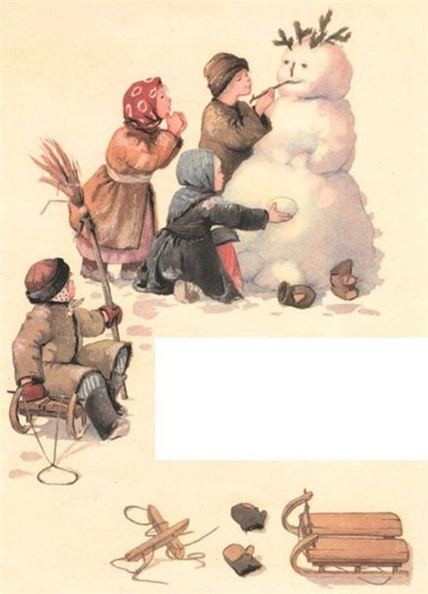 Early Russian Christmas Card