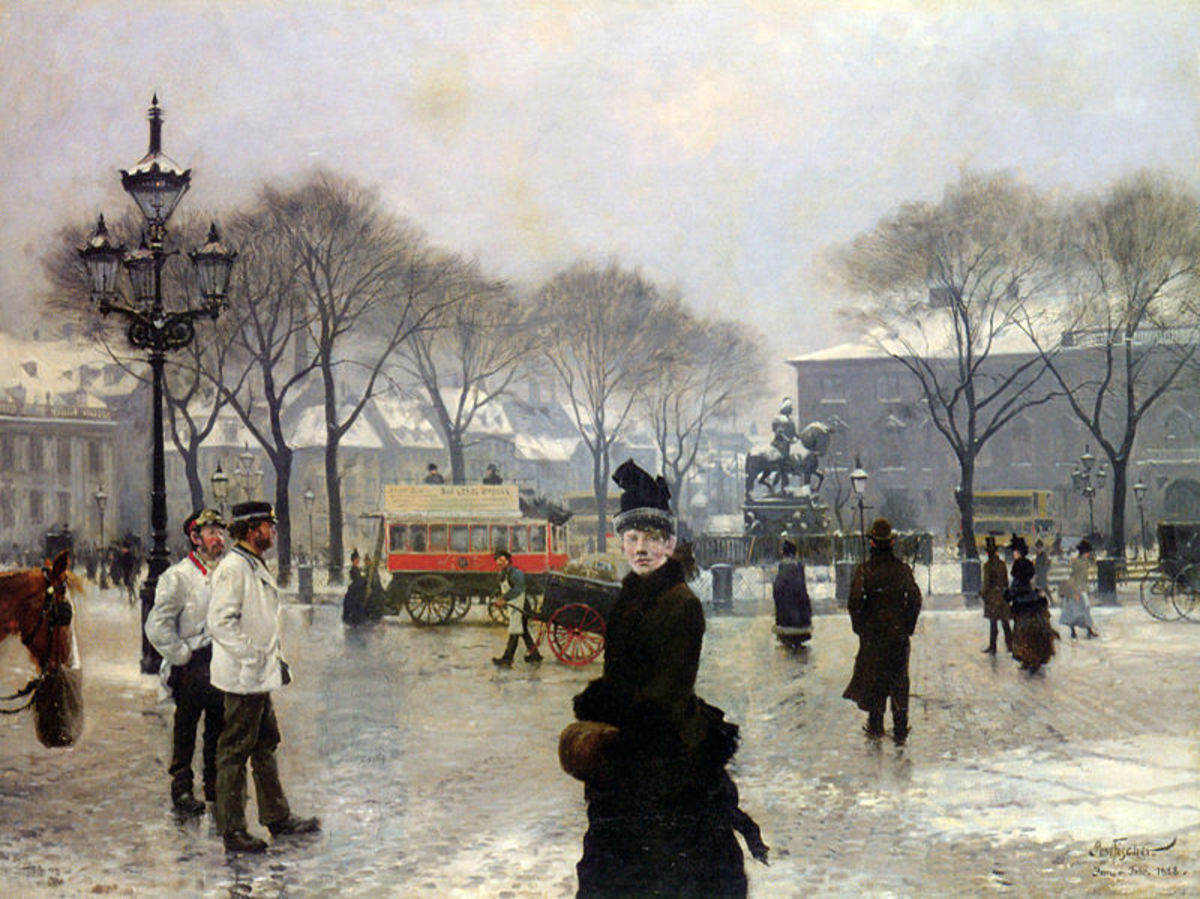 'A Winter's Day' by Paul Gustave Fischer