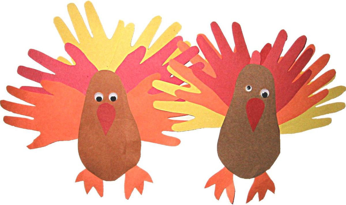 Hand-and-Feet Turkey for Kids