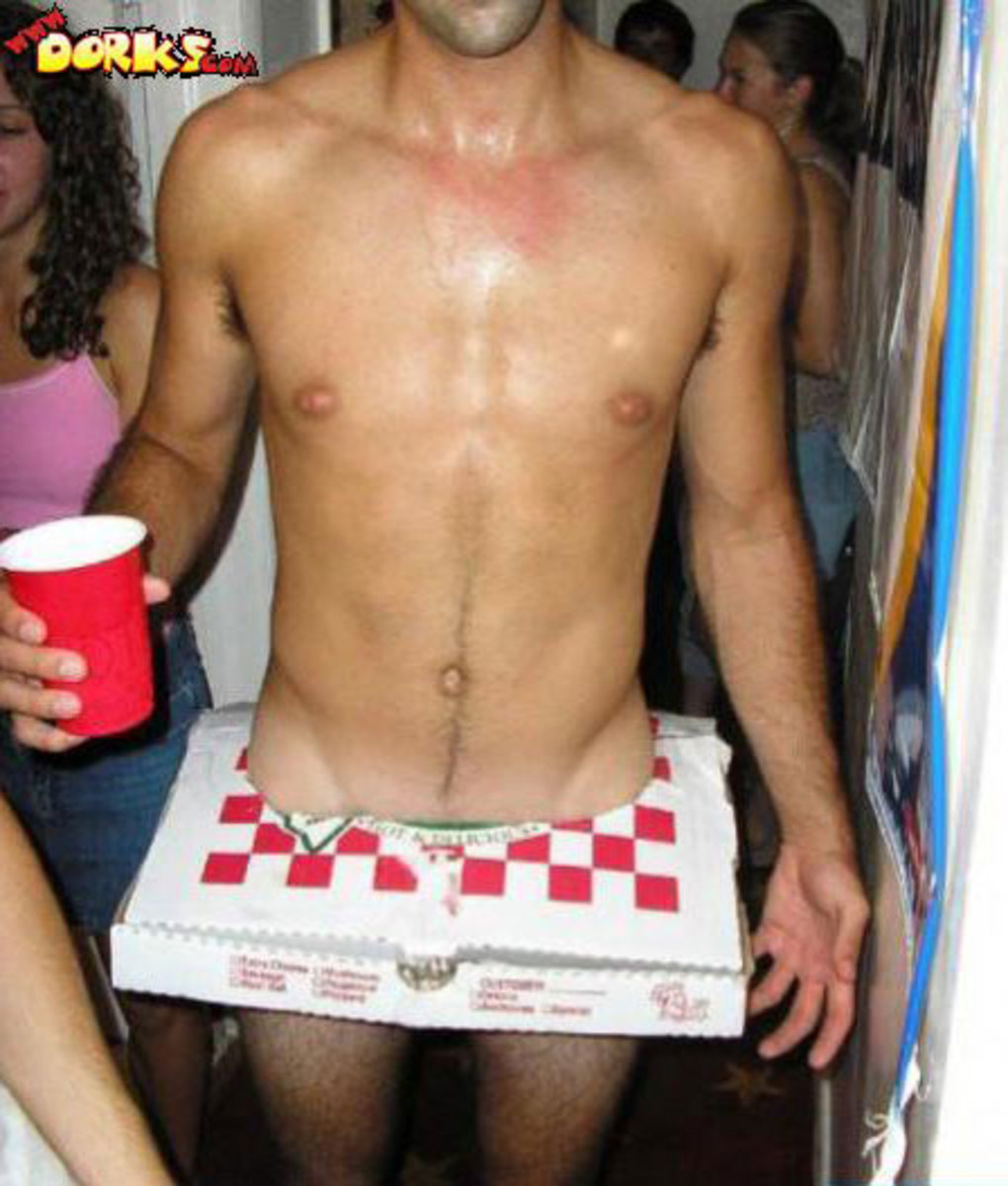 Pizza guy: a dinner and costume, all in one!