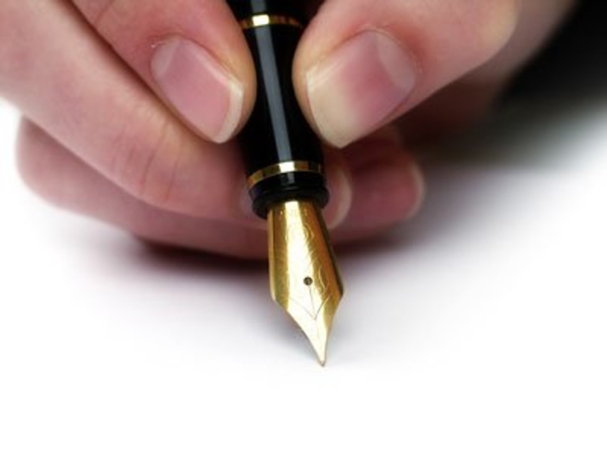An elegant pen makes for an elegant note.