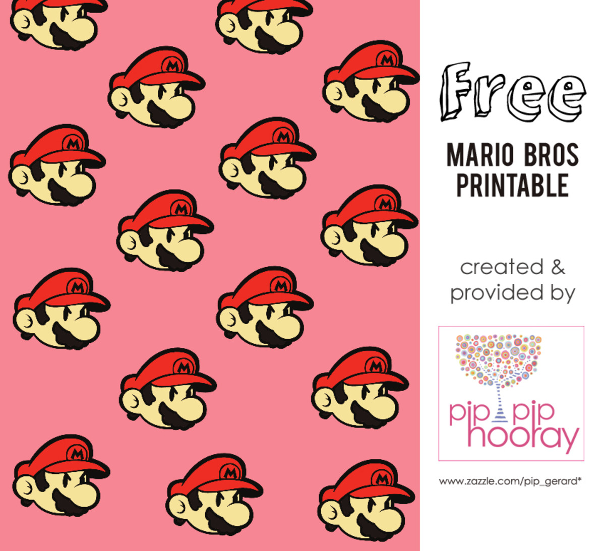 You can find many creative uses for this printable Mario-themed paper.