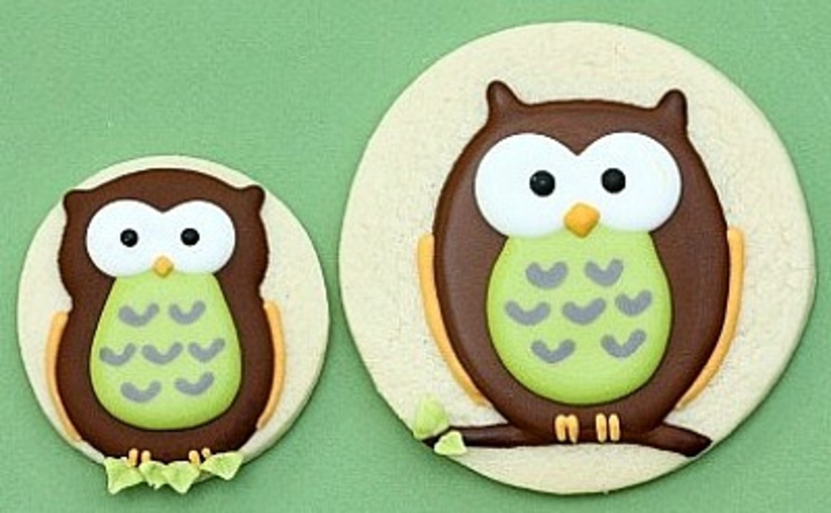 Turn a simple sugar cookie into a real hoot by following the directions for this owl-themed icing.